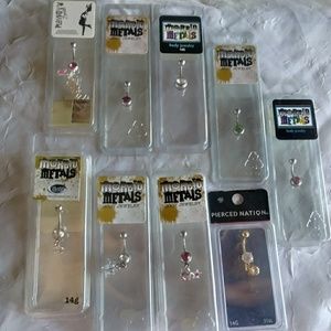 14g Dangle Belly button barbell lot